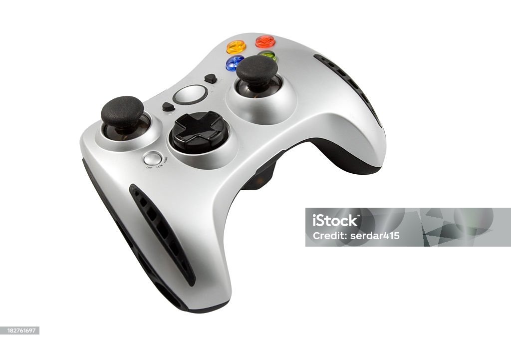Game pad video game controller Gamepad isolated on white Video Game Stock Photo