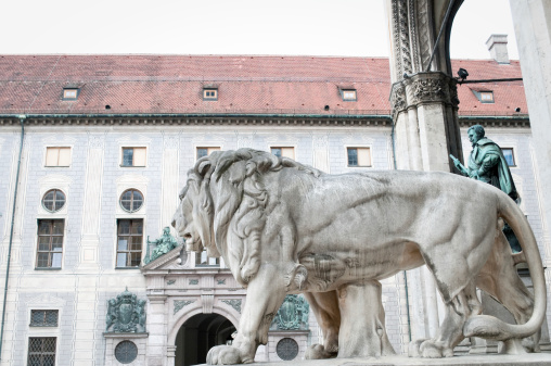Lion Statue at Feldherrenhalle, Munich