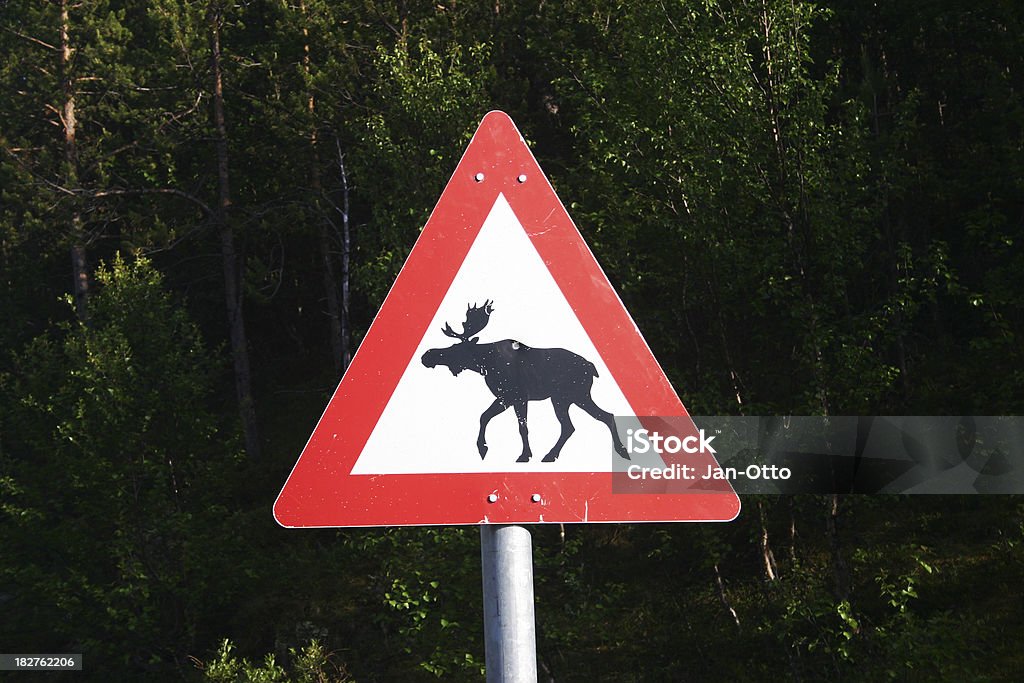 Typisch norwegischen moose - Lizenzfrei Schild Stock-Foto