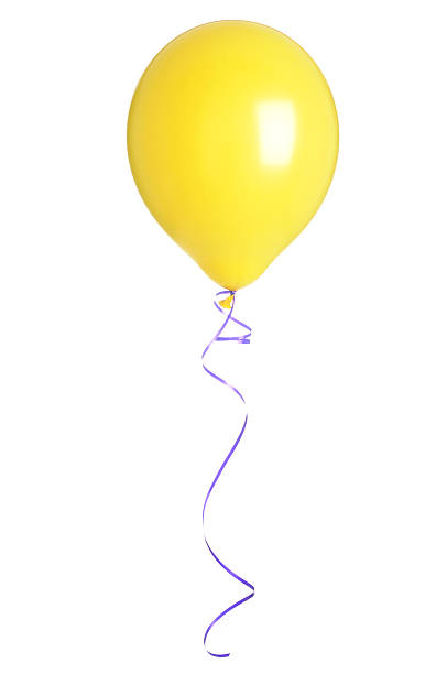 Yellow Balloon stock photo