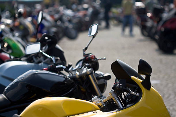 istock motorcycle line up at a show 182762900