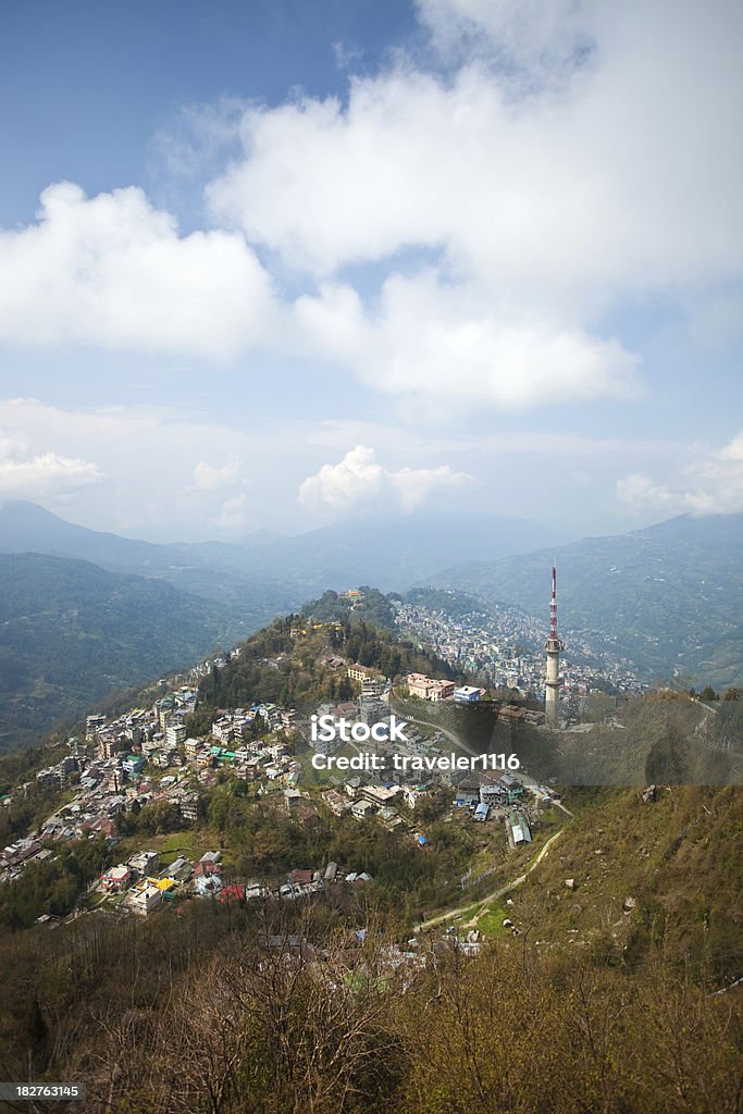 Gangtok, Сикким, Индия - Стоковые фото Большой город роялти-фри