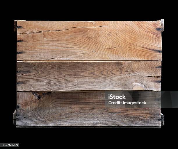 Caja De Madera Foto de stock y más banco de imágenes de Madera - Material - Madera - Material, Señal - Mensaje, Cajón para embalar