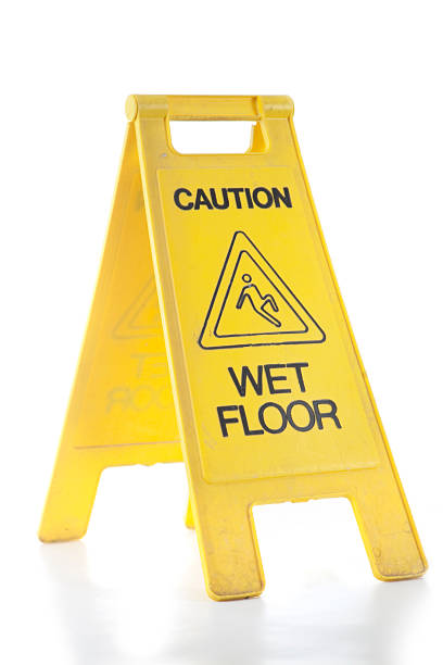 istock Wet Floor Sign Isolated 182763240