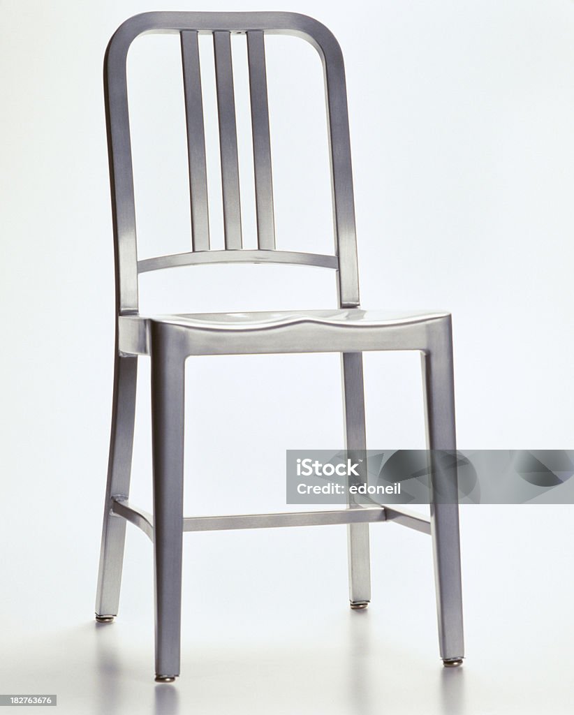 Cadeira da Marinha de Alumínio - Royalty-free Cadeira Foto de stock