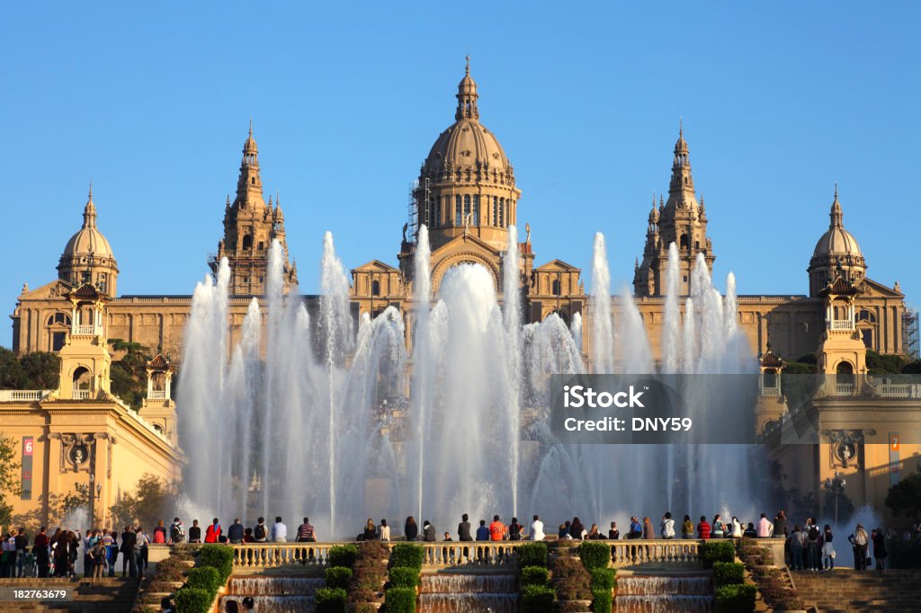 Palacio Nacional - Foto de stock de Barcelona - España libre de derechos