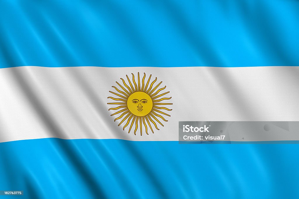 Argentinische Flagge - Lizenzfrei Argentinien Stock-Foto