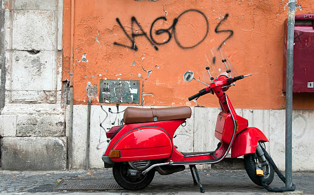 istock Rome Scooter And Steet Scene 182763857