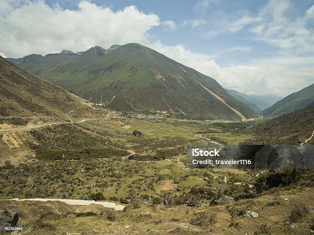 Долина Chopta в Северной Сикким, Индия - Стоковые фото Chopta роялти-фри