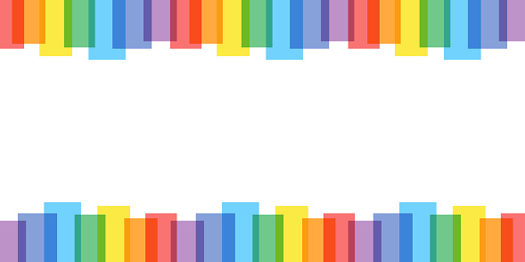 Colorful rainbow color frame, vector illustration