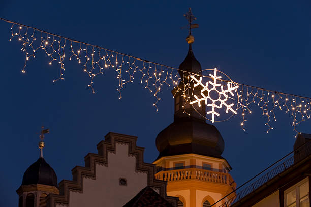 Christmas illumination lighting "Weihnachtsbeleuchtung in Karlsruhe DurlachChristmas illumination lightingThere are more images, click here:" karlsruhe durlach stock pictures, royalty-free photos & images