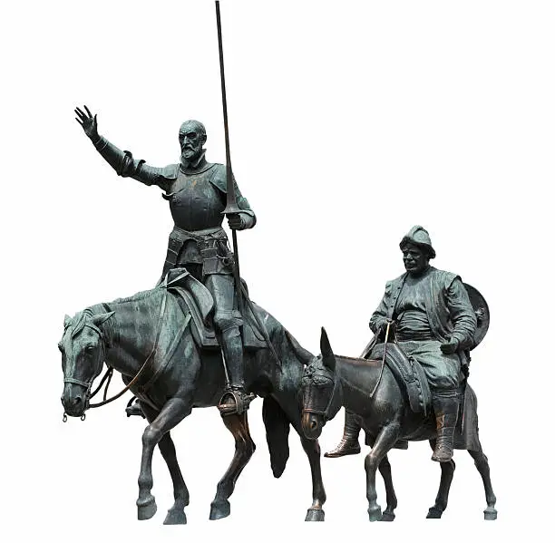 Don Quixote is the most famous novel of Spain from Miguel de Cervantes. This statue is in Plaza de EspaAa(famous place in Madrid)in downtown Madrid (Spain) and belongs to the public domain. CLICK ON IMAGE FOR SIMILAR CONCEPTS...