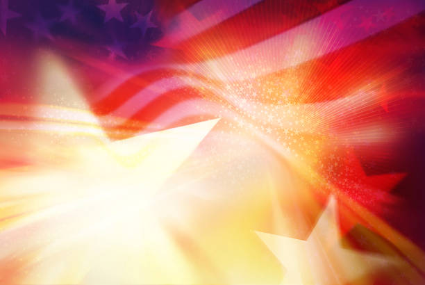 stars and stripes background stock photo