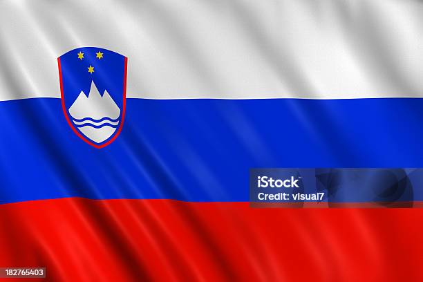 슬로베니아 플래깅 0명에 대한 스톡 사진 및 기타 이미지 - 0명, 공단, 국기