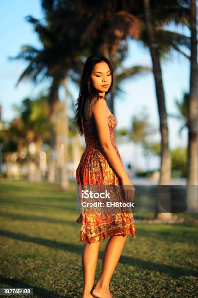 Young Asian Fashion Model In Park Stock Photo - Download Image Now - Adult, Adults Only, Asian and Indian Ethnicities