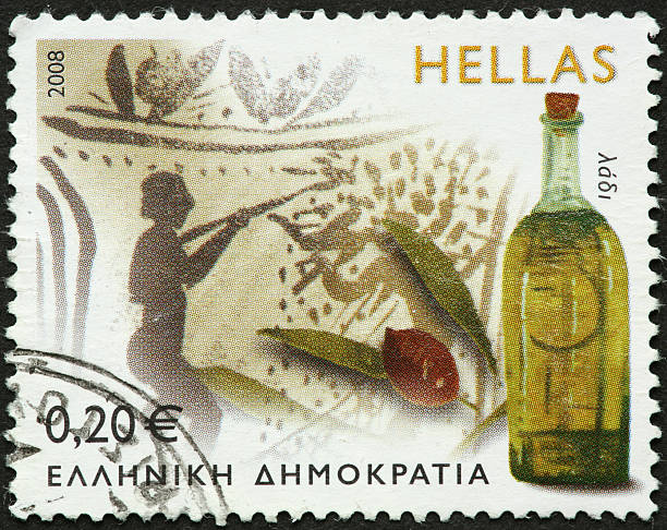 istock Greek olive oil in a bottle 182765526