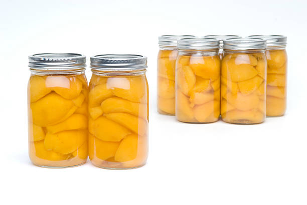 istock Glass Jars full of Peaches 182766070