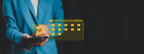 istock File management and uploading file data to online databases, storing data files on the cloud, managing document data in organizations, managing online databases, using the cloud in companies. 1827666075