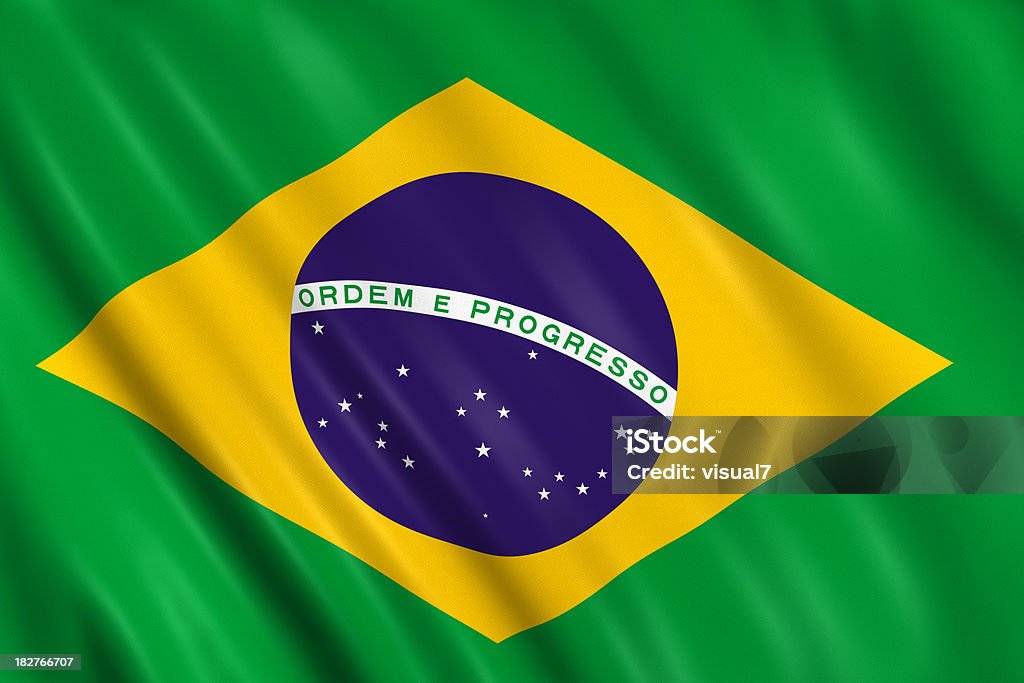Drapeau brésilien - Photo de Brésil libre de droits