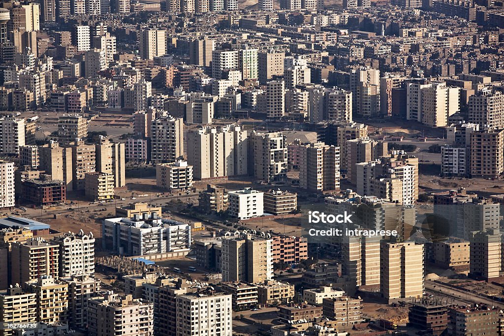 Vista aérea de El Cairo, - Foto de stock de Arquitectura libre de derechos