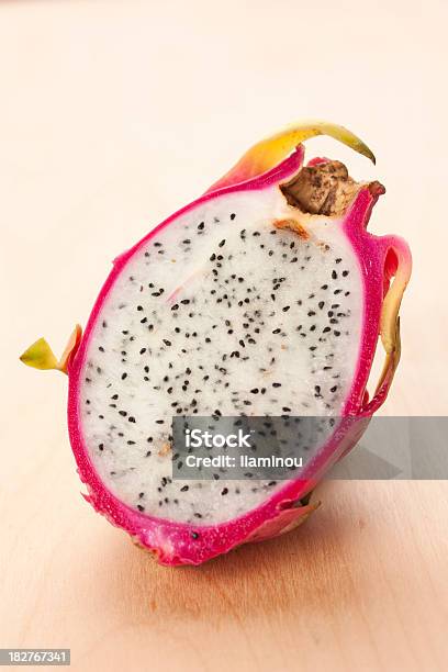 One Half Of Dragon Fruit Stock Photo - Download Image Now - Antioxidant, Beauty, Color Image