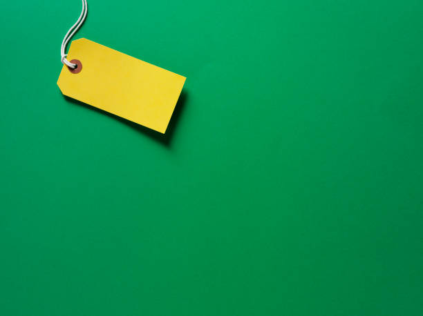 istock Yellow Label on a Green Background 182768244