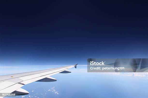 The Right Wing Stock Photo - Download Image Now - Aerial View, Aircraft Wing, Airplane