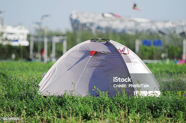 Outdoor Tent Camping Xlarge Stock Photo - Download Image Now - Camping, Music Festival, Traditional Festival