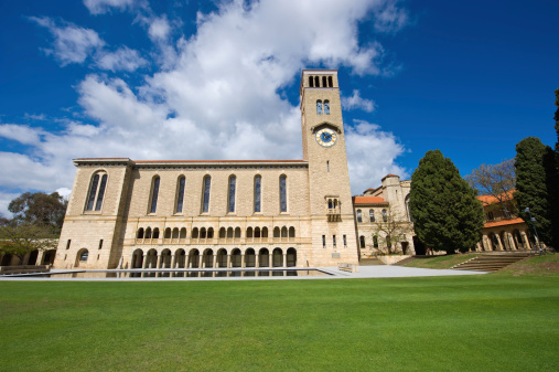 main building at WA Uni and campus