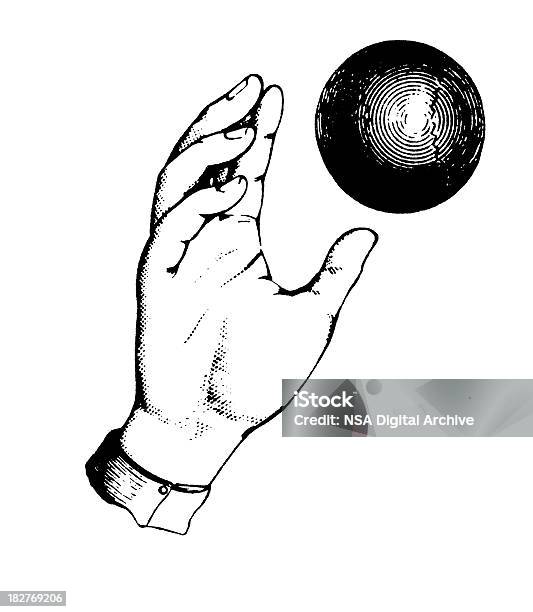 ハンド投げるボール アンティークデザインのイラスト - 投げるのベクターアート素材や画像を多数ご用意 - 投げる, 球形, ボール