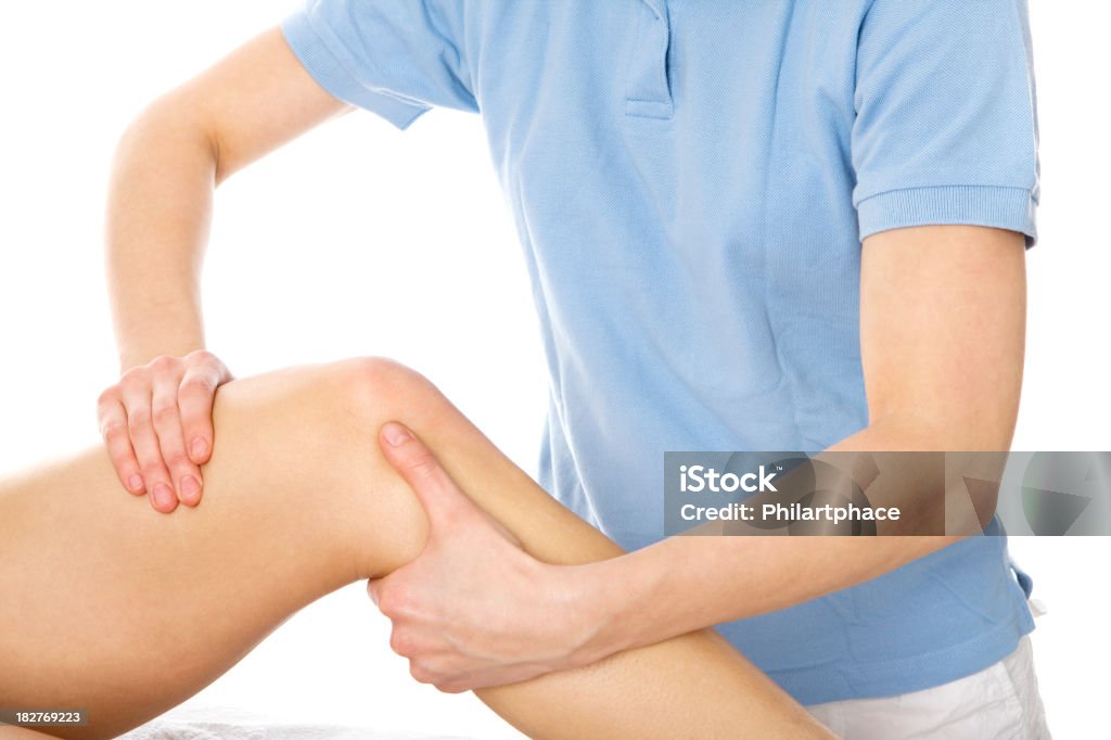 Masaje de piernas - Foto de stock de Fisioterapia libre de derechos