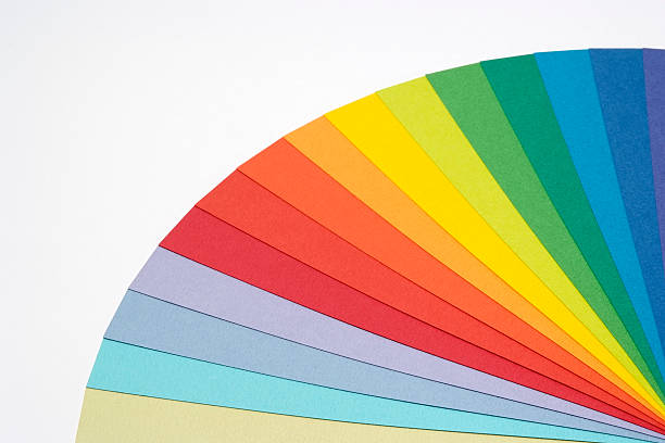 istock Isolated shot of multicolored paper samples on white background 182769981