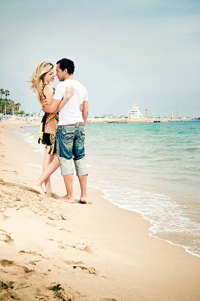 istock Happy Couple on a Beach 182770249