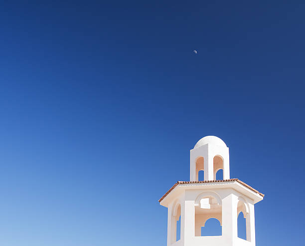 istock White tower in greek style. Egypt, Hurghada. 182770317