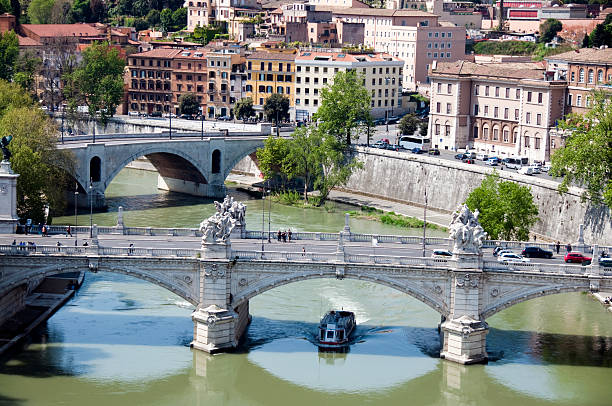 istock The Tiber River in Rome With Two Bridges 182770590