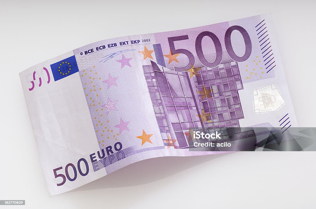 Bent fivehundret Euro - Zbiór zdjęć royalty-free (Banknot 500 euro)