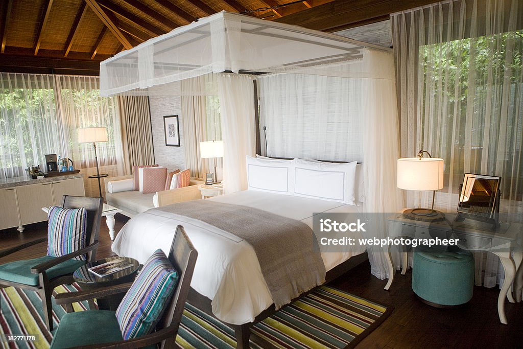 Quarto de Dormir - Royalty-free Quarto de Hotel Foto de stock