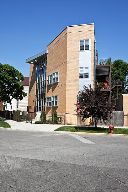 istock Modern apartment building in Avondale,  Chicago 182771256