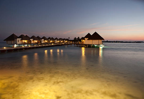 istock Water-Villas at Sunset 182772169