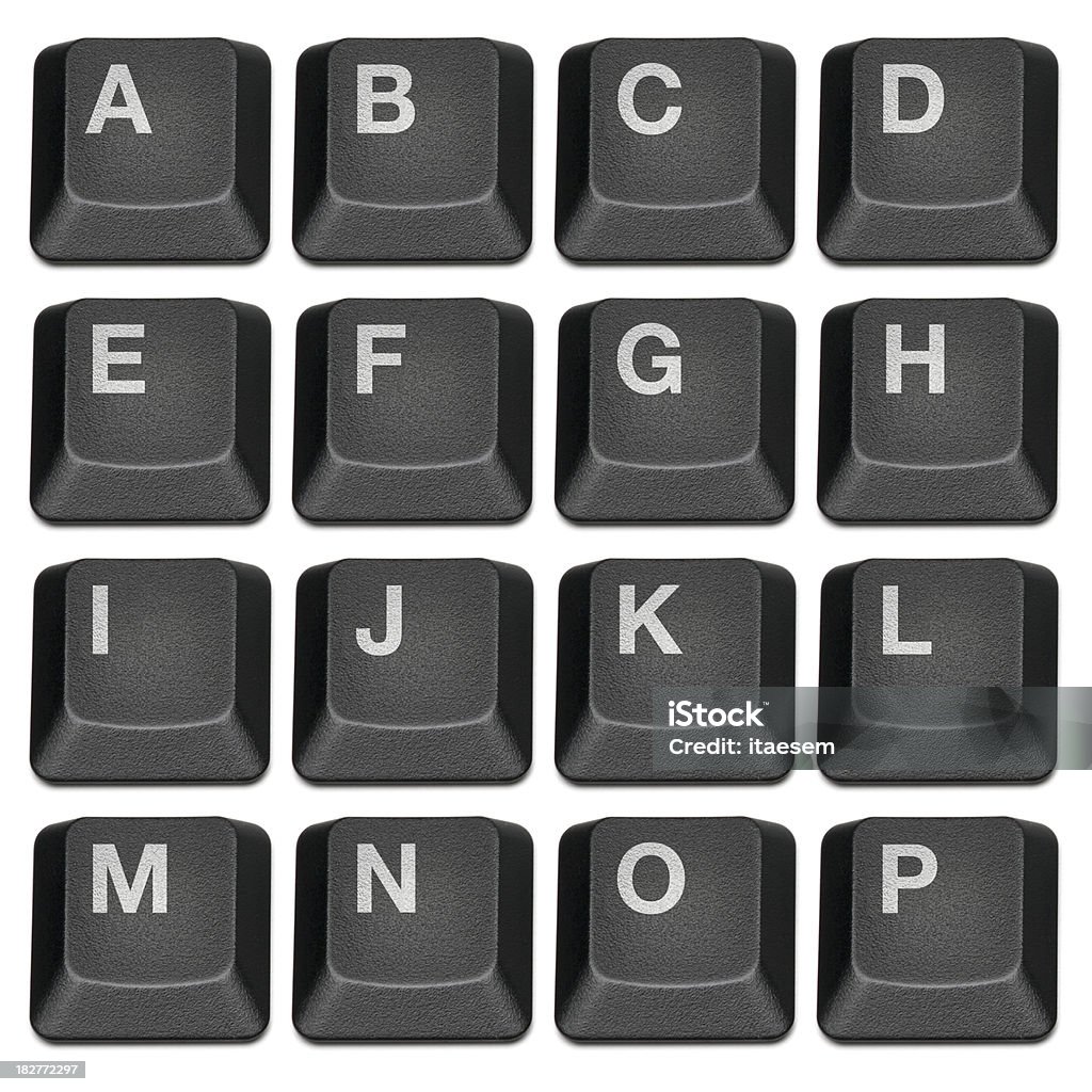 Teclado llaves fra A-P - Foto de stock de Letra F libre de derechos