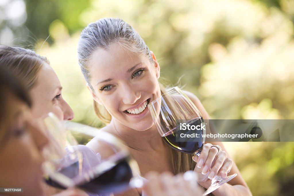 Przyjaciele z czerwonego wina - Zbiór zdjęć royalty-free (Alkohol - napój)