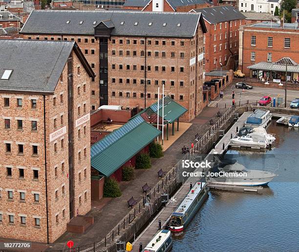 Magazyny Gloucester Doki - zdjęcia stockowe i więcej obrazów Gloucester - Gloucester, Anglia, Architektura