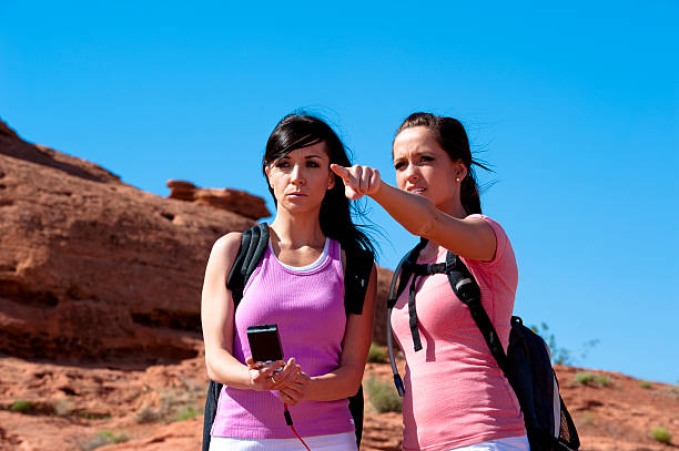istock Women Hiking in desert mountains 182773397