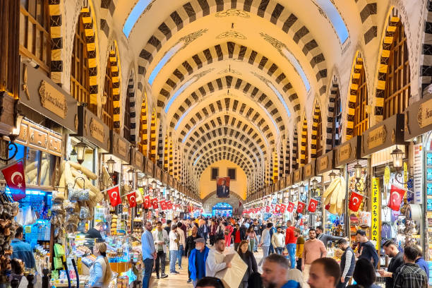 The Grand Bazaar in Istanbul view. Greatest historic closed market in Istanbul. Istanbul, Turkey, November 22 2023: The Grand Bazaar in Istanbul view. Greatest historic closed market in Istanbul. Famous tourist destination. istanbul stock pictures, royalty-free photos & images