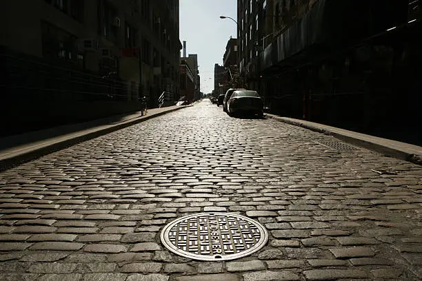 Brooklyn backstreet at sunrise