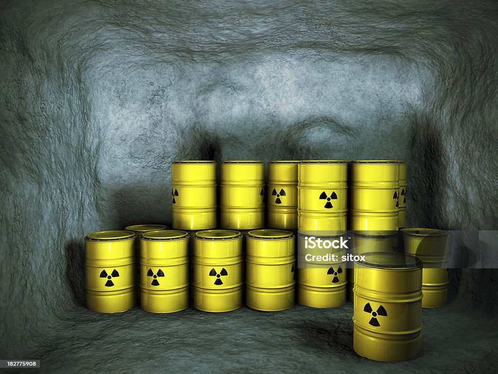 地下の放射性廃棄物処理 - ゴミのロイヤリティフリーストックフォト