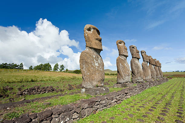 istock Moais at Ahu A Kivi on Easter Island Chile 182776352