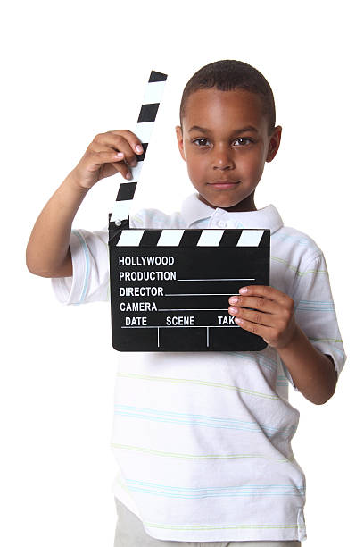 istock Boy Holding Film Slate 182776573