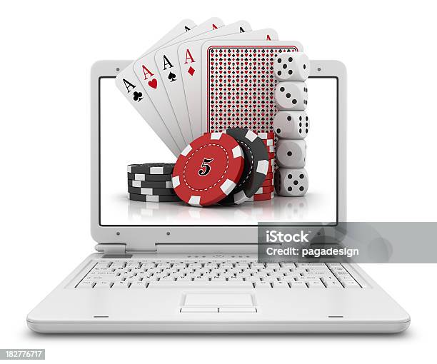 ギャンブルサービスノートパソコンに - 3Dのストックフォトや画像を多数ご用意 - 3D, イラストレーション, インターネット