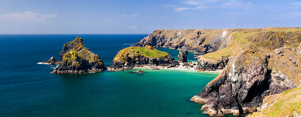 istock Kynance Cove Bay and Beach in Cornwall UK 182776735